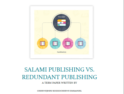 salami publishing vs redundant publishing